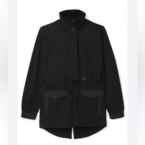 Cabi Tuxedo Parka Coat Jacket Black Size M